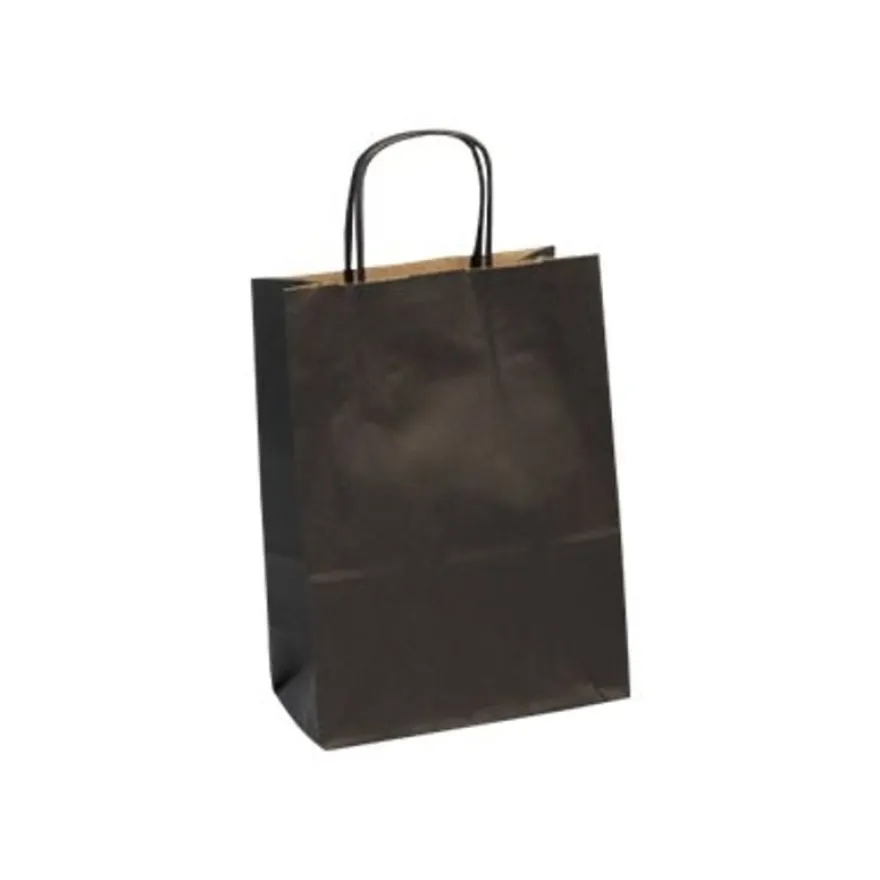 Clairefontaine The Basics - 25 Sacs cadeau kraft noir - 16 cm x 8 cm x 21 cm