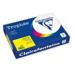 Clairefontaine Trophée - Papier couleur - A3 (297 x 420 mm) - 160 g/m² - 250 feuilles - jaune