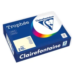 Clairefontaine Trophée - Papier - ivoire - A4 (210 x 297 mm) - 210 g/m² - Ramette de 250 feuilles