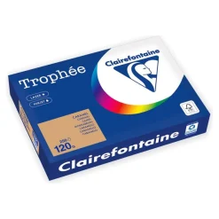 Clairefontaine Trophée - Papier - caramel - A4 (210 x 297 mm) - 120 g/m² - Ramette de 250 feuilles