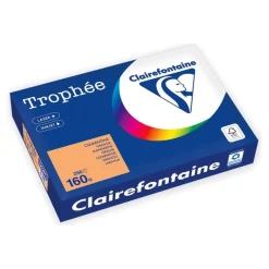 Clairefontaine Trophée - Papier - orange - A4 (210 x 297 mm) - 160 g/m² - Ramette de 250 feuilles