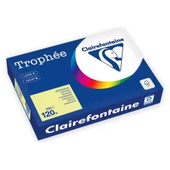 Clairefontaine Trophée - Papier - jonquille - A4 (210 x 297 mm) - 120 g/m² - Ramette de 250 feuilles
