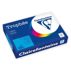 Clairefontaine Trophée - Papiers - bleu intense - A4 (210 x 297 mm) - 160 g/m² - Ramette de 250 feuilles