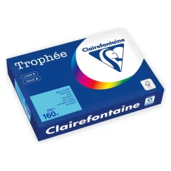 Clairefontaine Trophée - Papier - bleu foncé - A4 (210 x 297 mm) - 160 g/m² - Ramette de 250 feuilles