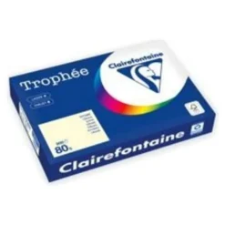 Clairefontaine Trophée - Papier couleur - A3 (297 x 420 mm) - 80 g/m² - 500 feuilles - ivoire