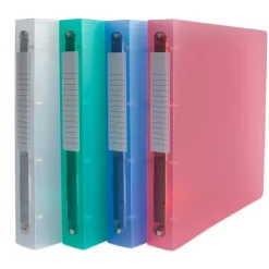 Classeur 4 anneaux - A4+ - Dos 40 mm - Couverture en polypropyléne - Disponible dans différentes couleurs