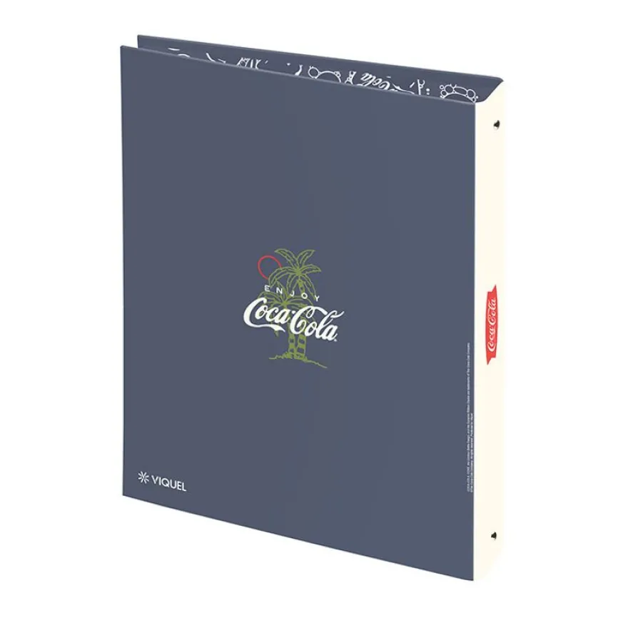 Classeur 4 anneaux - Dos 50 mm - A4 - Coca-Cola Sunshine - Viquel