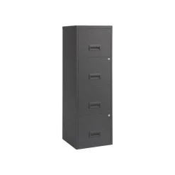 Classeur 4 tiroirs pour dossiers suspendus - 125,6 x 40 x 40 cm - anthracite