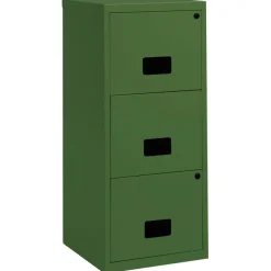 Classeur 3 tiroirs pour dossier suspendus - 96 x 40 x 40 cm - kaki