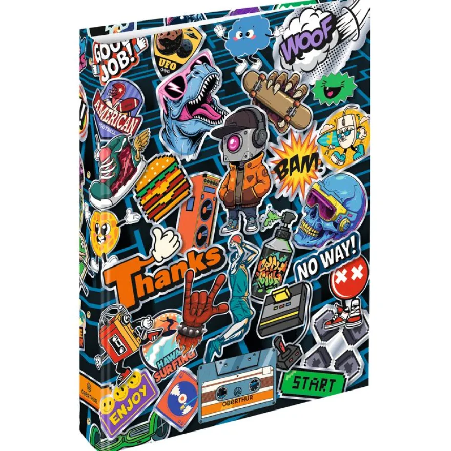 Classeur A4 dos 40 Geek - 25 x 32 cm - Oberthur