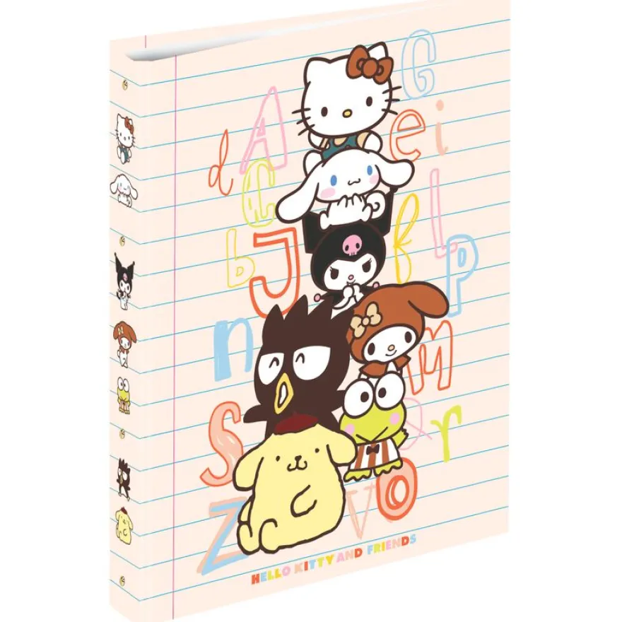 Classeur A4 dos 40 Hello Kitty and Friends - 25 x 32 cm - Oberthur
