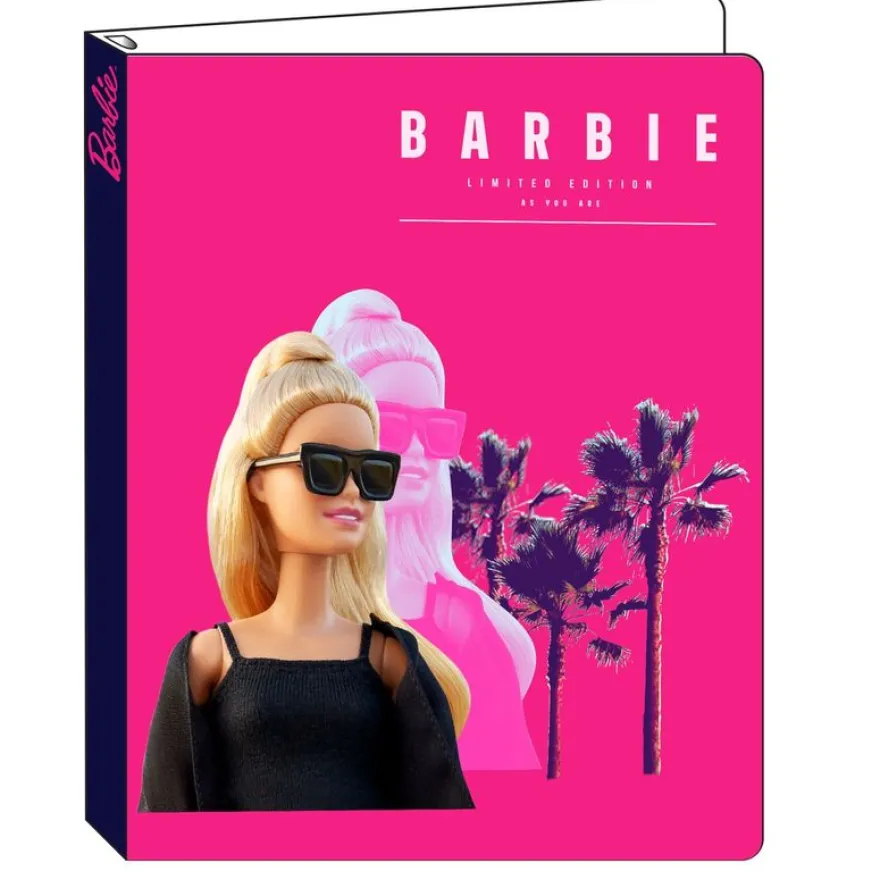 Classeur Barbie - 26 x 31,5 cm - rose - Bagtrotter