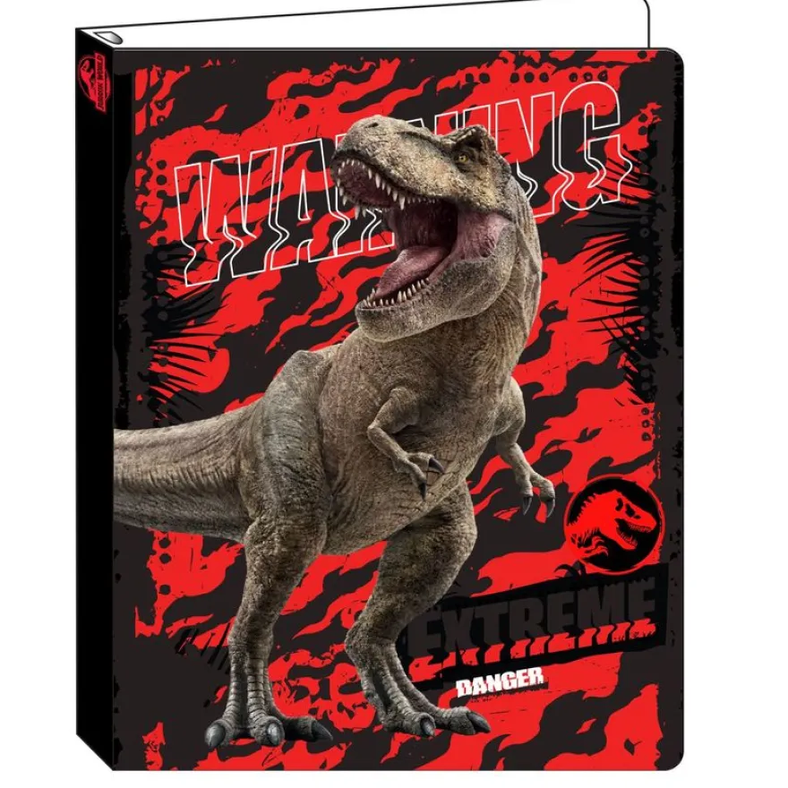 Classeur Jurassic World - 26 x 31,5 cm - rouge - Bagtrotter