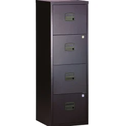 Classeur métallique monobloc - 4 tiroirs - H130 x L41 x P40 cm - anthracite