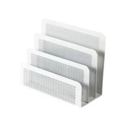 Clementina Frog - Porte lettres métal/mesh - blanc