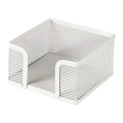 Clementina Frog - Porte-mémo métal/mesh - blanc