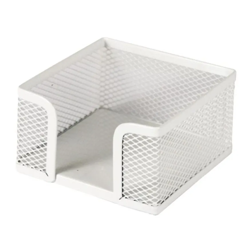 Clementina Frog - Porte-mémo métal/mesh - blanc