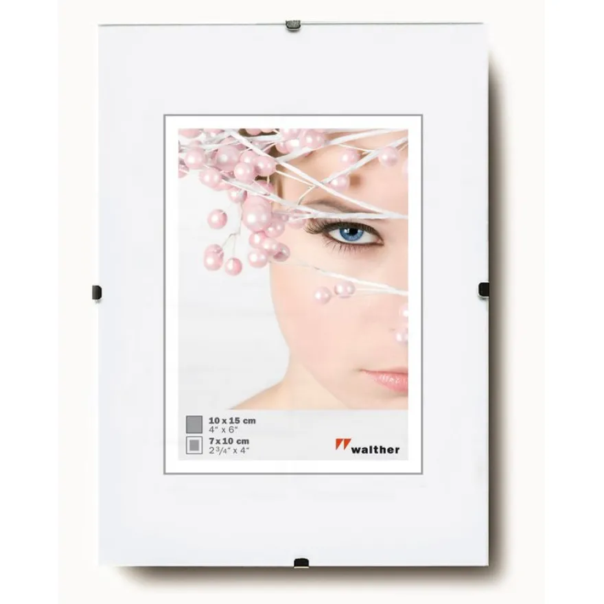 Clip sous verre WALTHER 10 x 15 cm