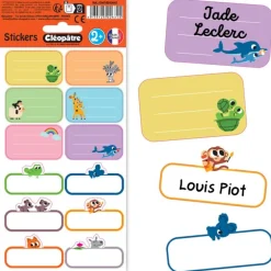 Cléopatre - 12 étiquettes no pack - Maternelle