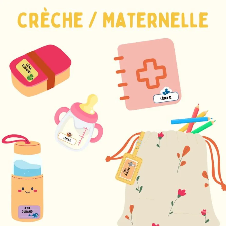 Cléopatre - 12 étiquettes no pack - Maternelle
