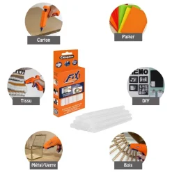 Cléopâtre - 20 Bâtonnets pour pistolet à colle - multi-usages