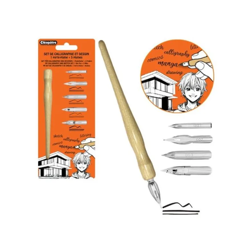 Cléopâtre - 1 porte plume + 5 plules interchangeables
