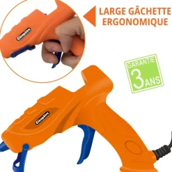 Cléopâtre - Mini pistolet applicateur d'adhésif thermofusible - 10 W
