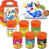 Cléopâtre NÉFERTARI - 6 Pots de peinture 50 ml - couleurs assorties - pinceau intégré