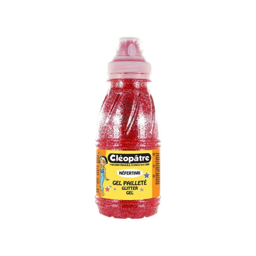 Cléopâtre NÉFERTARI - Peinture gel à paillettes - rouge - 250 ml