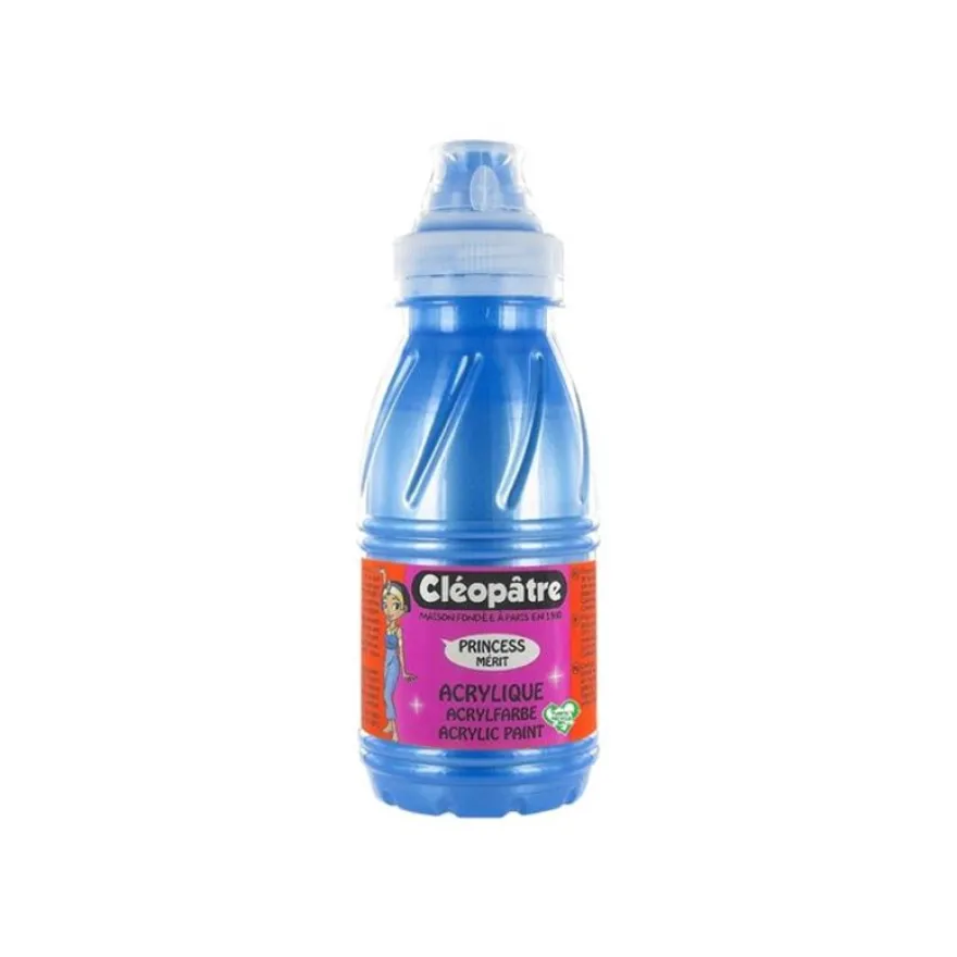 Cléopâtre Princess Mérit - Peinture acrylique - 250 ml - bleu perlé