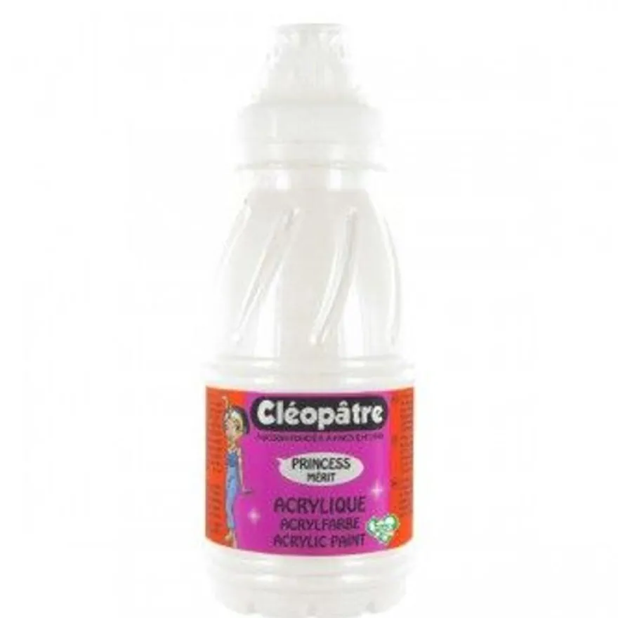 Cléopâtre Princess Mérit Nacrée - peinture - peinture acrylique - blanc - 250 ml