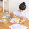 Coffret APLI Kids Watercolour Magic Art - aquarelle et feutre magique avec 14 planches - pinceau et gomme - dès 5 ans