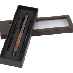 Coffret roller et 2 recharges Togo - noyer gun - Oberthur