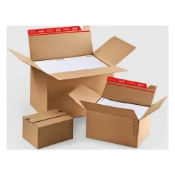 ColomPac CP 141 - 10 Boîtes d'expédition - 44.5 cm x 31.5 cm x 18 - 30 cm - Auto-adhésif