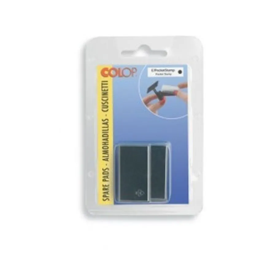 Colop - 2 Encriers recharges pour tampon de poche Pocket Stamp 30 - noir