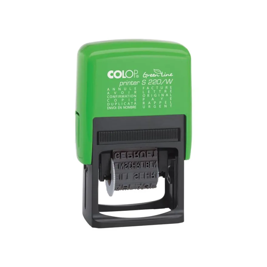 Colop - Tampon Printer Green Line S220/W - 12 formules