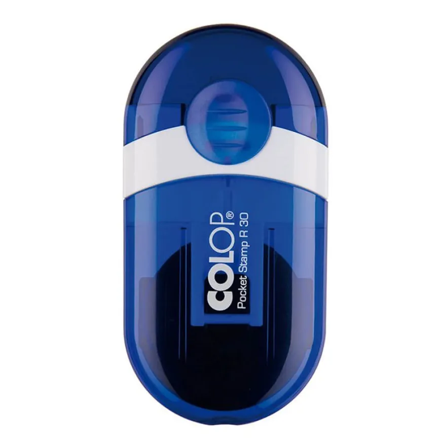 Colop Pocket Stamp R30 - Tampon de poche personnalisable - 5 lignes - format rond