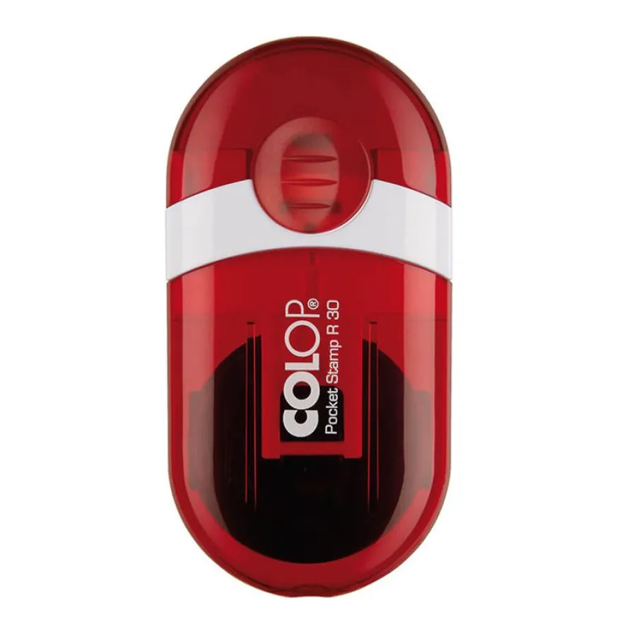 Colop Pocket Stamp R30 - Tampon de poche personnalisable - 5 lignes - format rond