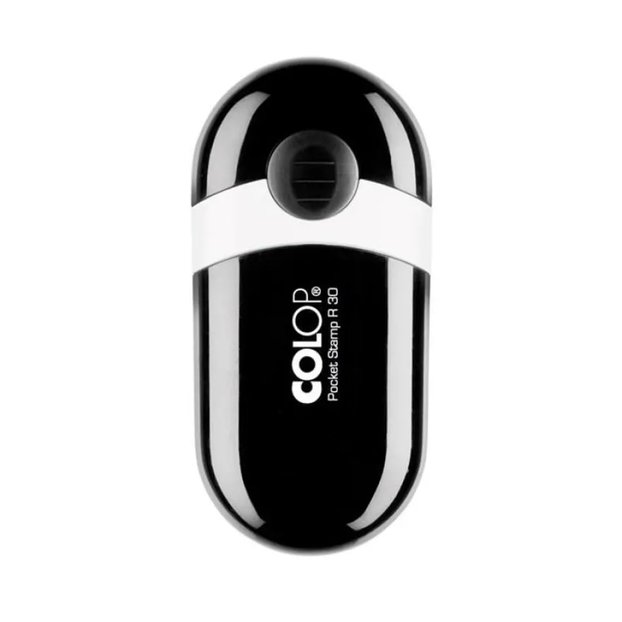 Colop Pocket Stamp R30 - Tampon de poche personnalisable - 5 lignes - format rond