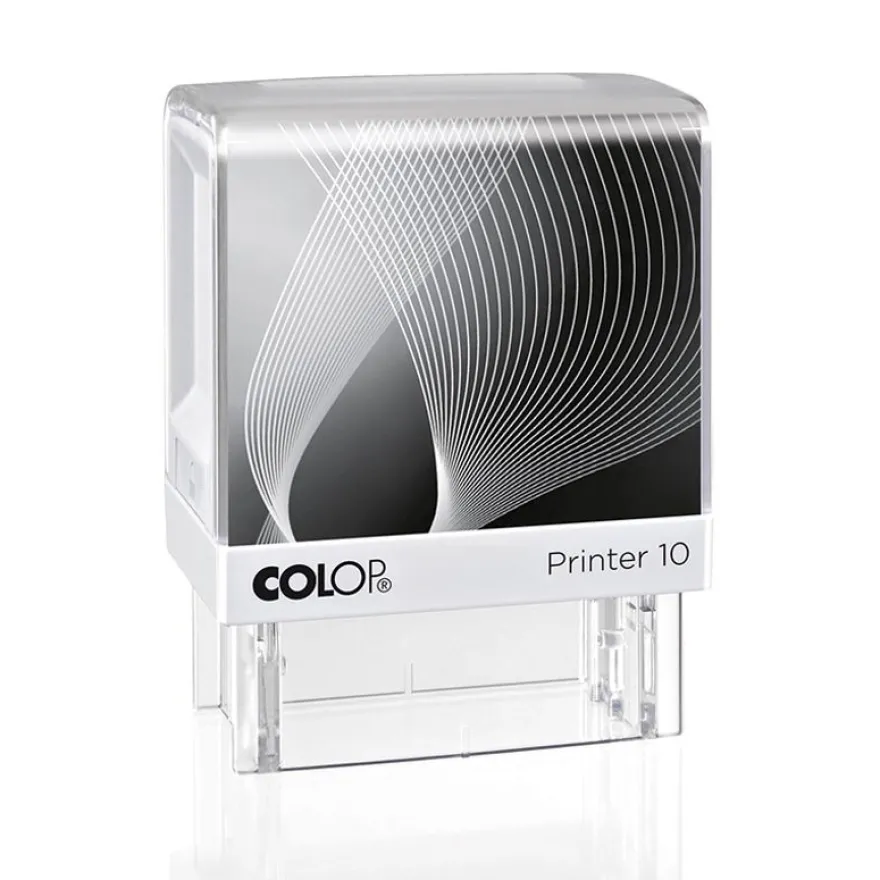 Colop Printer 10 - Tampon personnalisable - 3 lignes - format rectangulaire