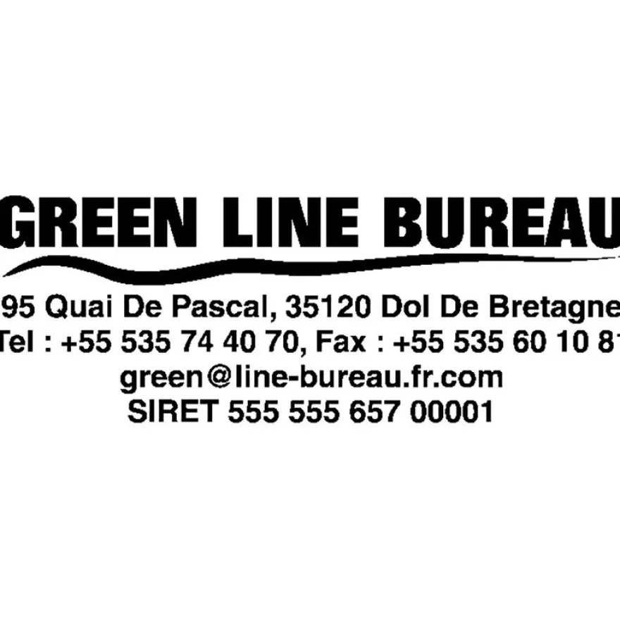 Colop Printer 40 Green Line - Tampon personnalisable - 6 lignes - format rectangulaire