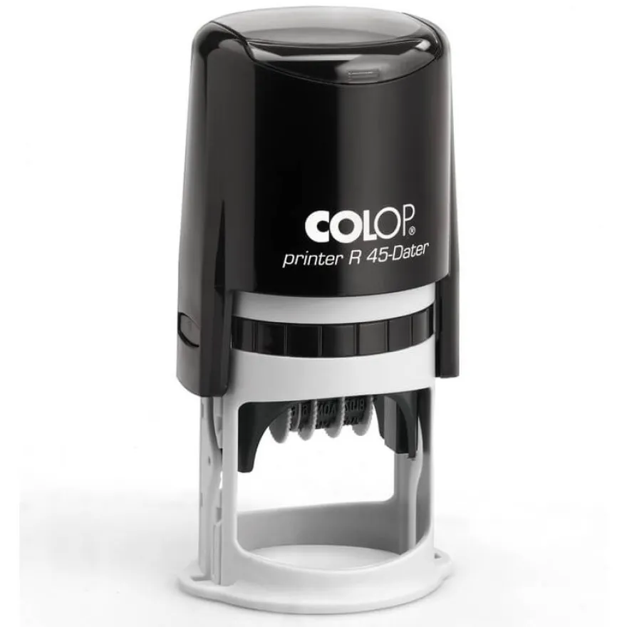 Colop Printer R 45 - Tampon dateur personnalisable - 8 lignes - format rond