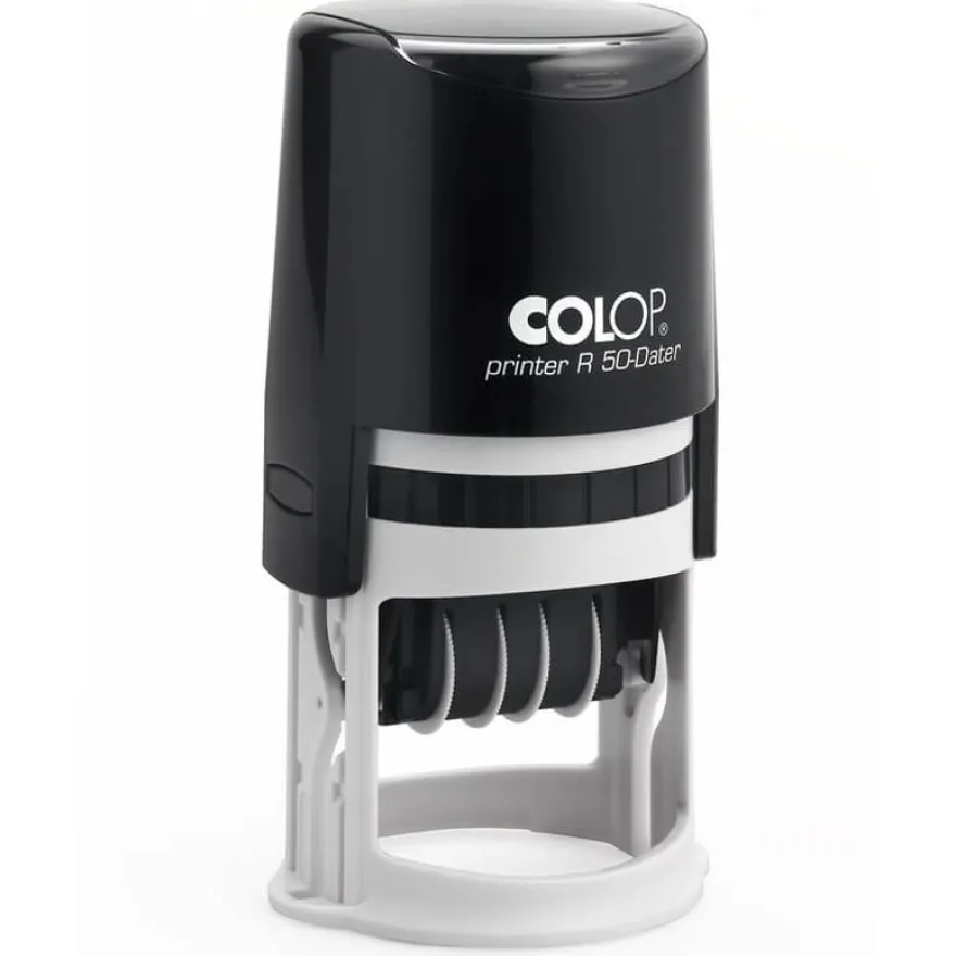 Colop Printer R50 - Tampon dateur personnalisable - 8 lignes - format rond
