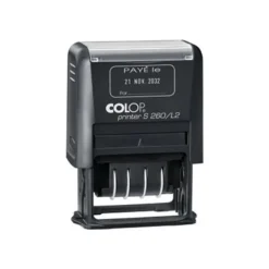COLOP Printer S 260/L2 - Tampon - auto-encreur - PAYÉ LE - 24 x 45 mm - noir