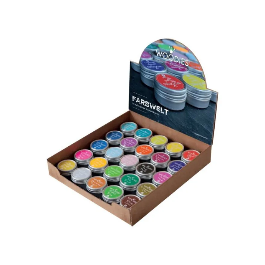 Colop Woodies - 25 tampons encreurs - couleurs assorties