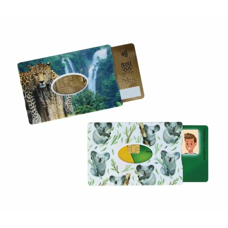 Color Pop - Etui rigide imprimé pour 1 carte - différents modèles disponibles