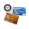 Color Pop - Étui rigide pour carte de crédit - anti-RFID - PVC - transparent