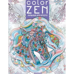 Color Zen - Animaux des neiges - livre à colorier