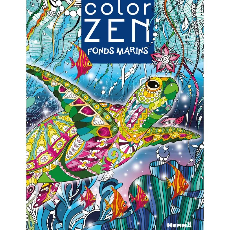 Color Zen - Fonds marins - Livre de coloriage détente - Dès 7 ans