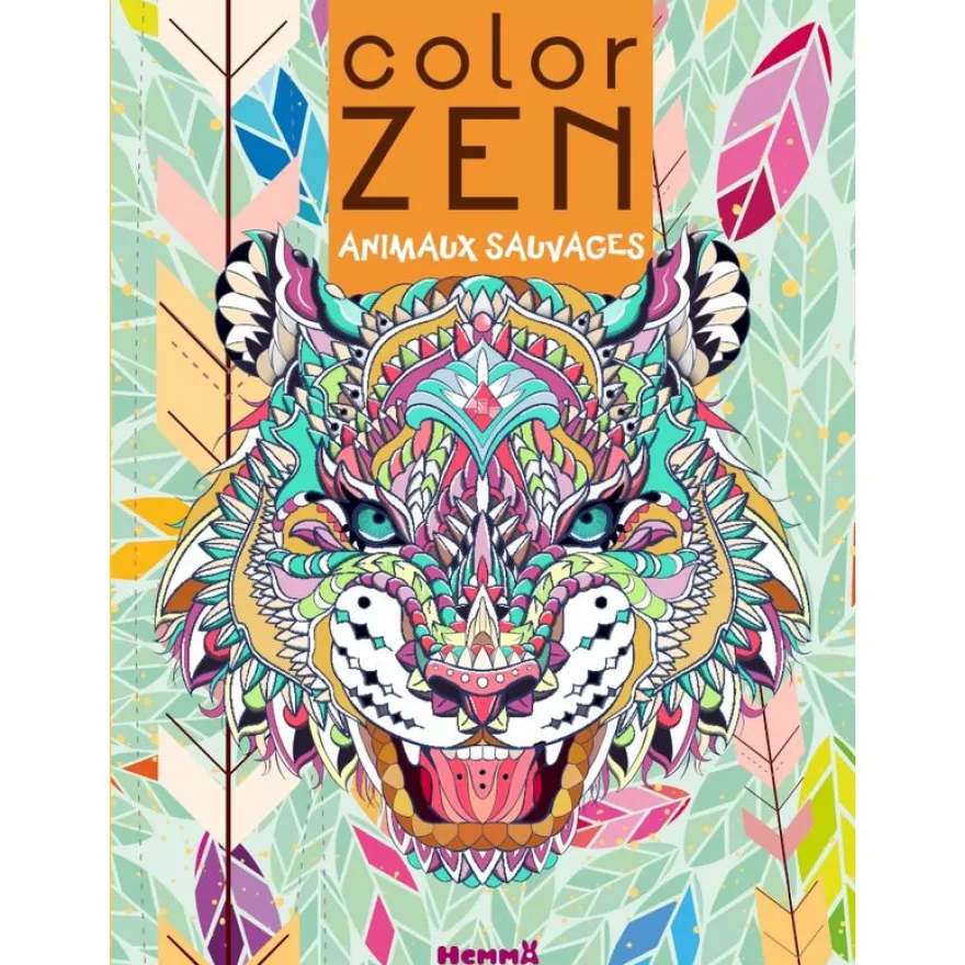 Color zen animaux sauvages tigre